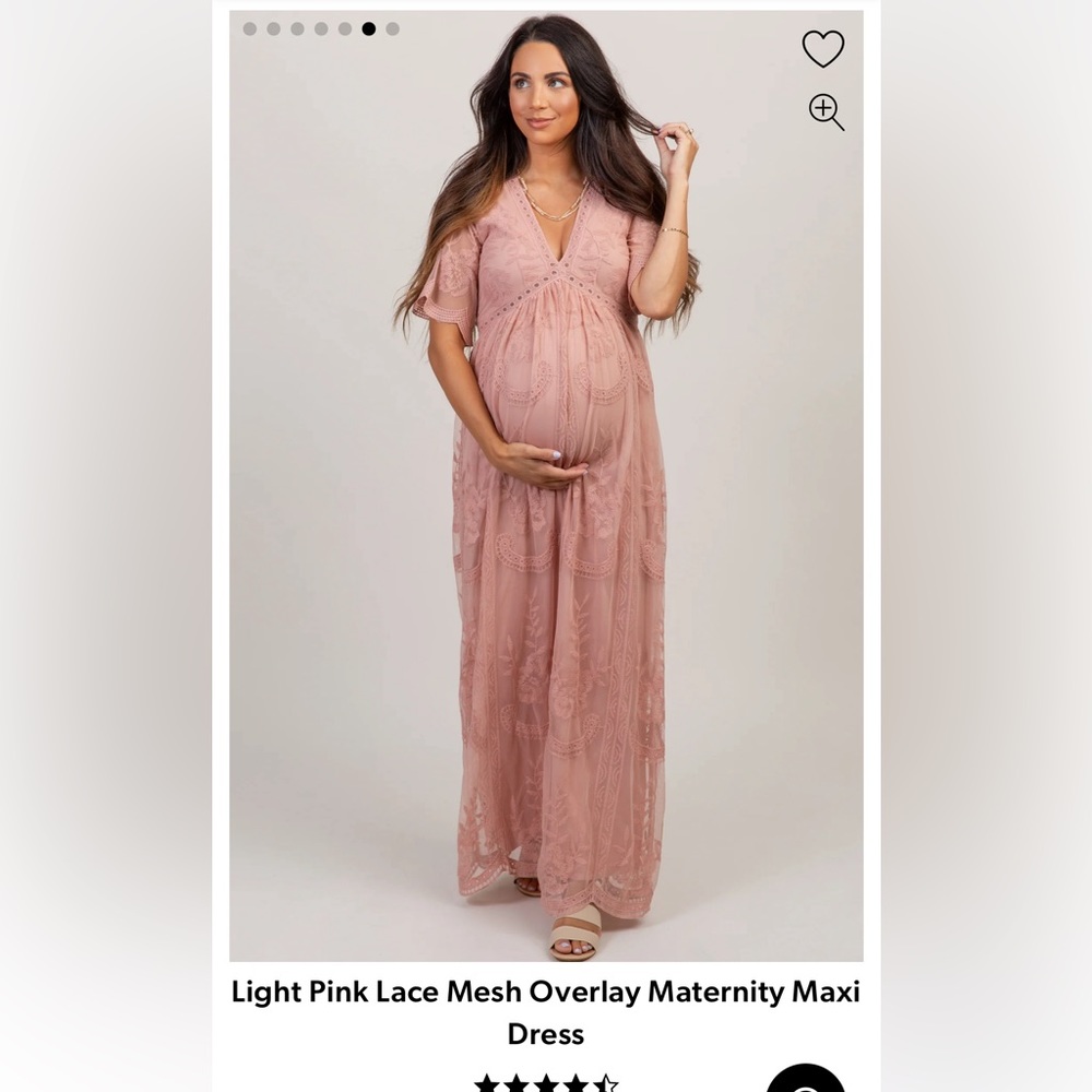 PINK BLUSH MATERNITY pink dress. Maternity shoot dress. Pink baby shower dress